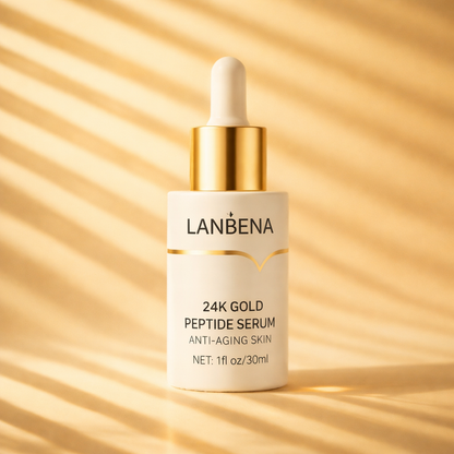 Lanbena™ 24K Gold Peptide Serum | For Fine Lines, Wrinkles, Dull Skin &amp; Aging